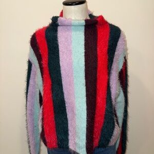 Blank NYC Multicolor Striped Turtleneck Sweater